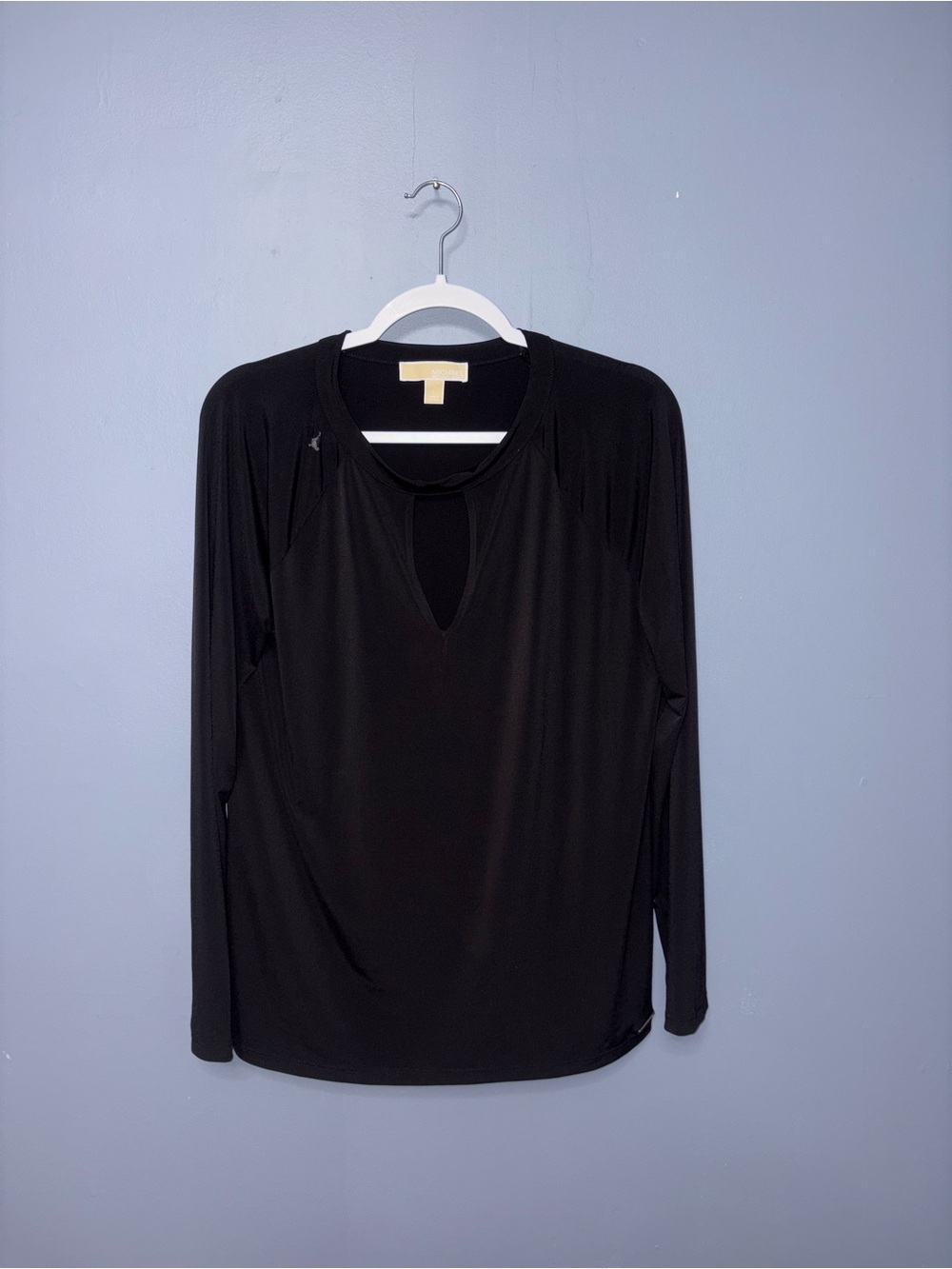 Michael Kors | Black Keyhole Blouse | Size Large